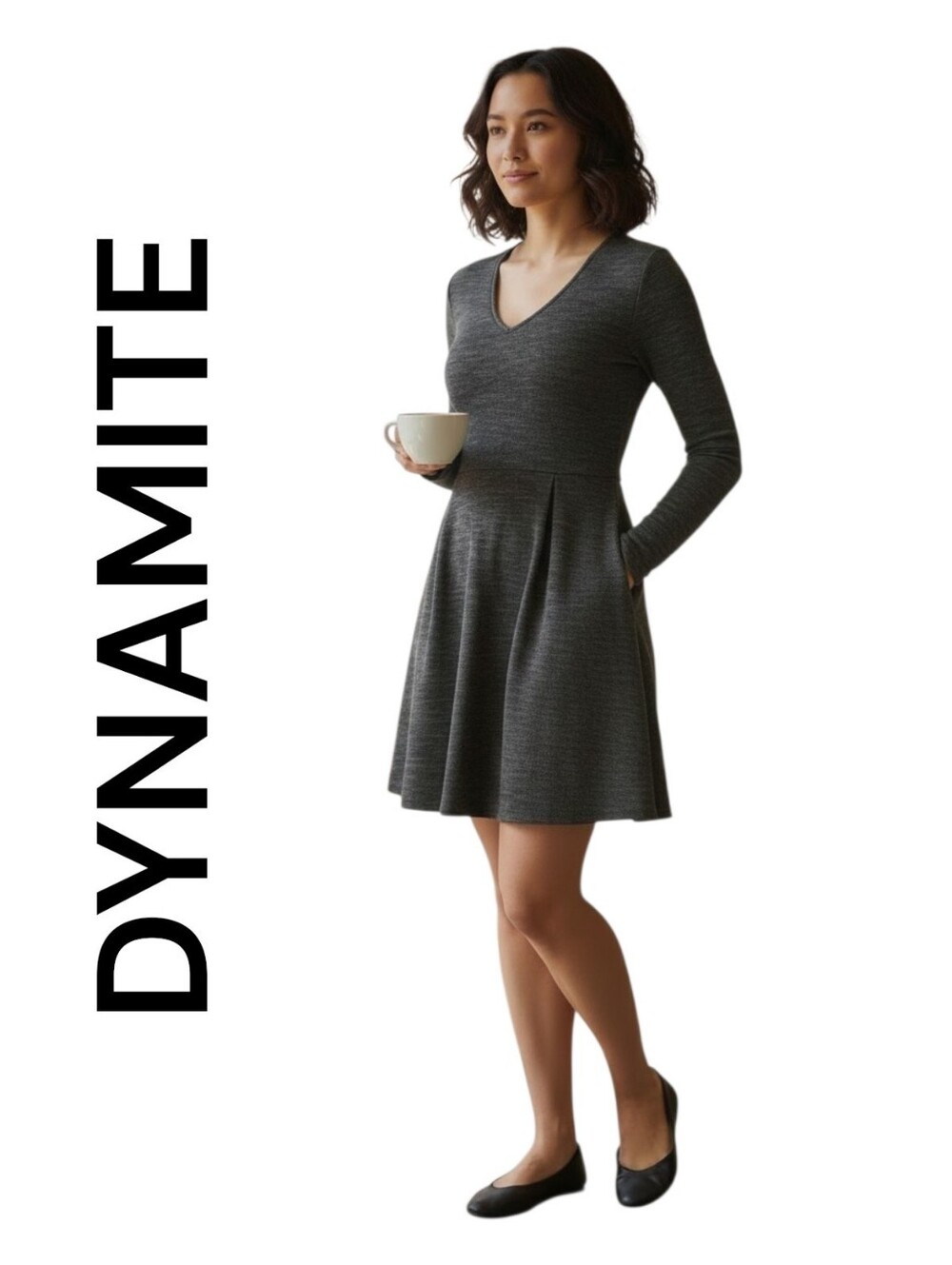 Dynamite small women's long sleeve dress